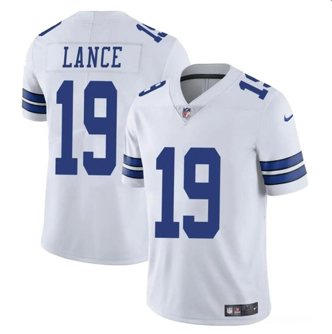 Men's Dallas Cowboys #19 Trey Lance White Vapor Untouchable Limited Football Stitched Jersey