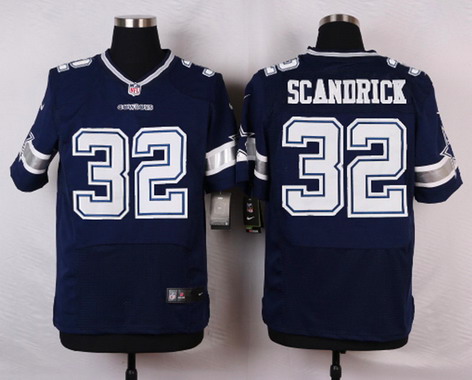 Men's Dallas Cowboys #32 Orlando Scandrick Navy Blue Team Color NFL Nike Elite Stitched Jersey