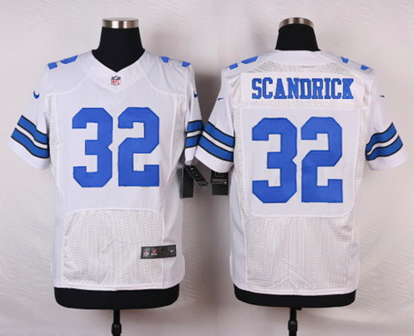 Men's Dallas Cowboys #32 Orlando Scandrick White Road NFL Nike Elite Stitched Jersey