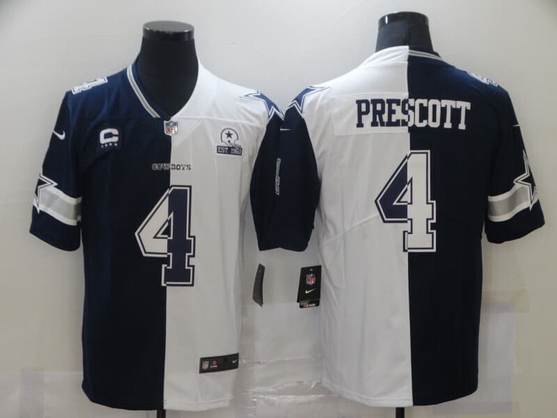 Men's Dallas Cowboys #4 Dak Prescott Football Jersey