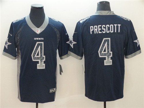 Men's Dallas Cowboys #4 Dak Prescott Nike Drift Fashion Color Rush Limited Stitched Jersey