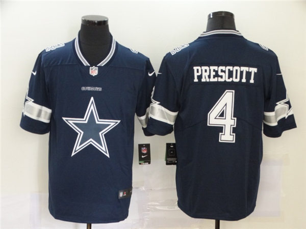 Men's Dallas Cowboys #4 Dak Prescott Nike Team Icon Stitched Jersey