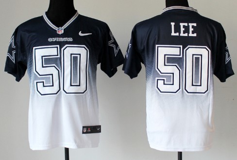 Men's Dallas Cowboys #50 Sean Lee 2013 Nik Drift Fashion II Blue Elite Stitched Jersey