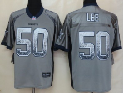 Men's Dallas Cowboys #50 Sean Lee 2013 Nike Drift Fashion Gray Elite Stitched Jersey