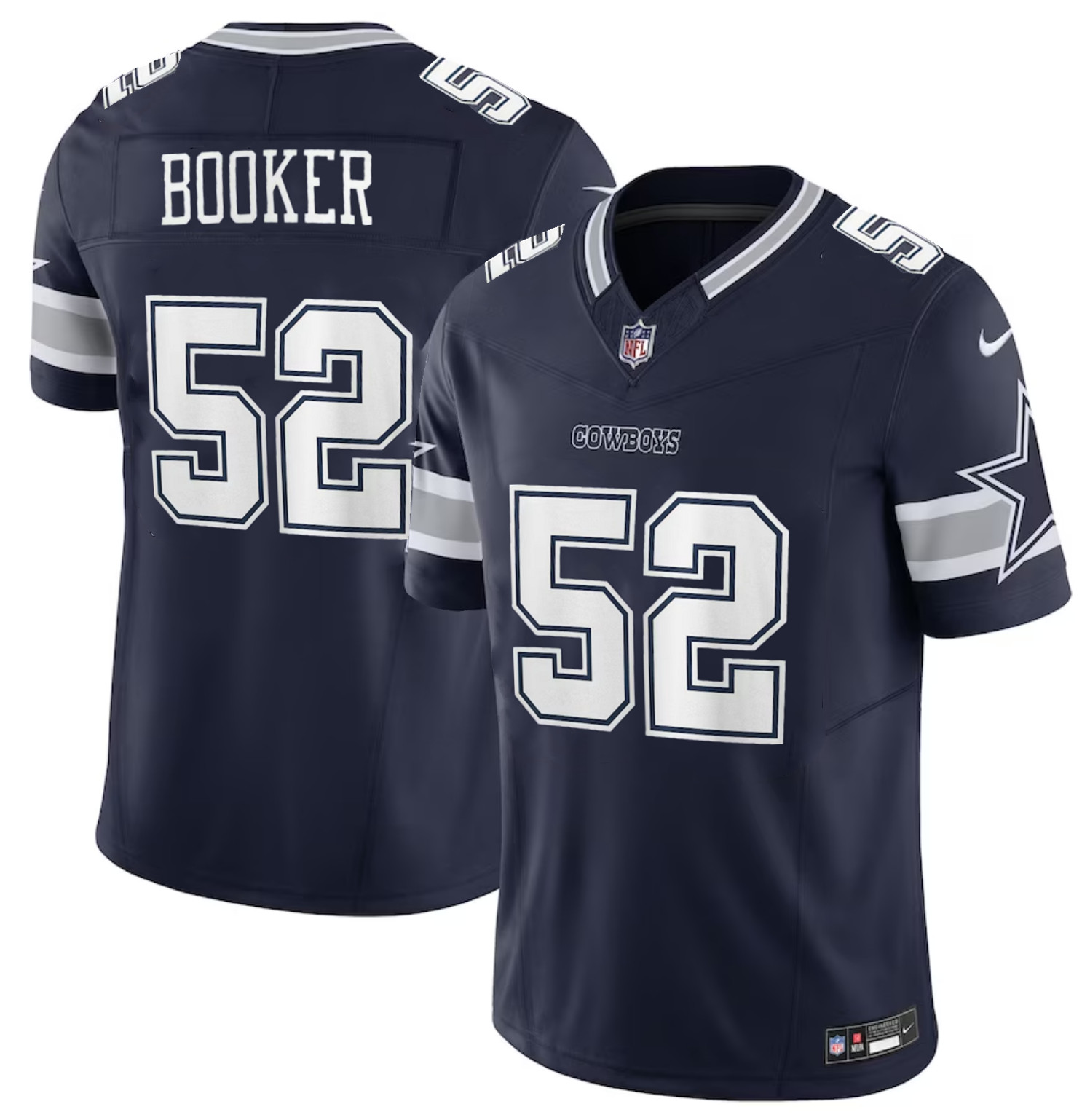 Men's Dallas Cowboys #52 Tyler Booker Navy 2025 F.U.S.E. Draft Vapor Untouchable Limited Football Stitched Jersey