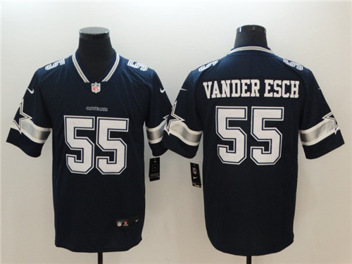 Men's Dallas Cowboys #55 Leighton Vander Esch Nike Navy Team Color Untouchable Limited Stitched Jersey