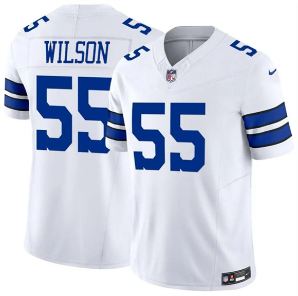 Men's Dallas Cowboys #55 Logan Wilson White 2025 F.U.S.E Vapor Untouchable Limited Football Stitched Jersey