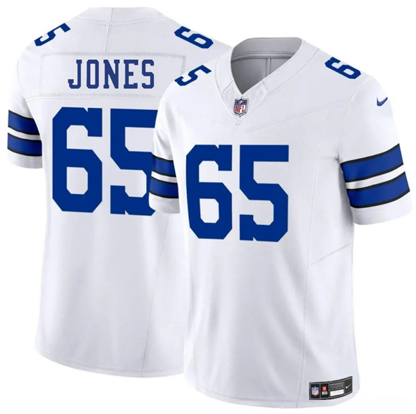 Men's Dallas Cowboys #65 Robert Jones White 2025 F.U.S.E. Vapor Untouchable Limited Football Stitched Jersey
