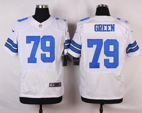Men's Dallas Cowboys #79 Chaz Green White Road NFL Nike Elite Stitched Jersey