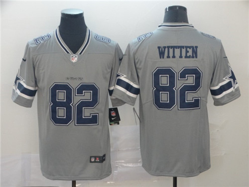 Men's Dallas Cowboys #82 Jason Witten Nike Gray Inverted Legend Stitched Jersey