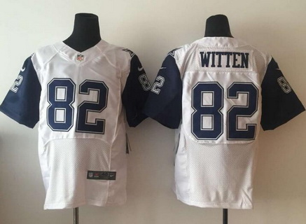 Men's Dallas Cowboys #82 Jason Witten White Rush 2015 Nike Elite Stitched Jersey