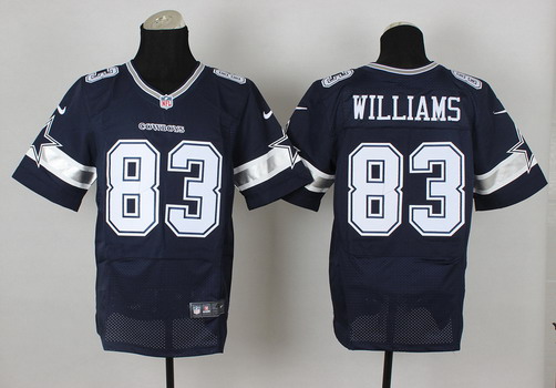 Men's Dallas Cowboys #83 Terrance Williams Blue Nik Elite Stitched Jersey