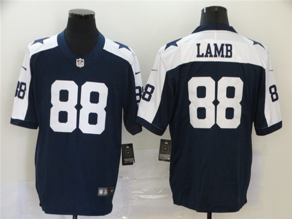 Men's Dallas Cowboys #88 CeeDee Lamb Nike Navy Alternate Vapor Limited Stitched Jersey