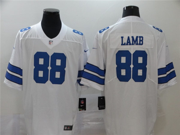 Men's Dallas Cowboys #88 CeeDee Lamb Nike White Vapor Untouchable Limited Stitched Jersey