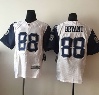 Men's Dallas Cowboys #88 Dez Bryant White Rush 2015 Nike Elite Stitched Jersey