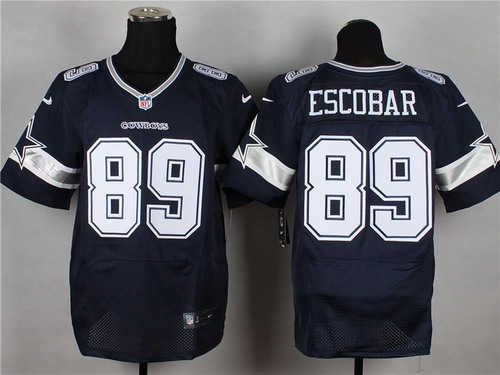 Men's Dallas Cowboys #89 Gavin Escobar Blue Nik Elite Stitched Jersey