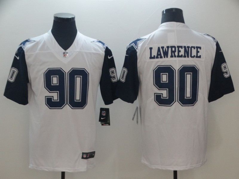 Men's Dallas Cowboys #90 Demarcus Lawrence Nike White Color Rush Legend Player Stitched Jersey