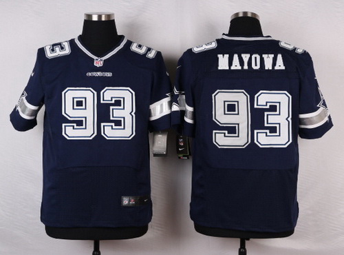Men's Dallas Cowboys #93 Benson Mayowa Navy Blue Team Color NFL Nike Elite Stitched Jersey