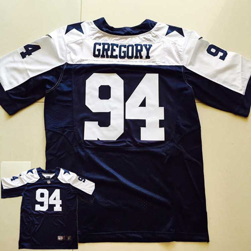 Men's Dallas Cowboys #94 Randy Gregory Navy Blue Thanksgiving Alternate NFL Nike Elite Stitched Jersey