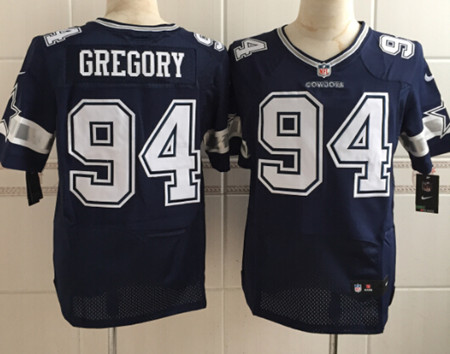 Men's Dallas Cowboys #94 Randy Gregory Nike Blue Elite Stitched Jersey