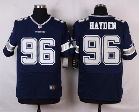 Men's Dallas Cowboys #96 Nick Hayden Navy Blue Team Color NFL Nike Elite Stitched Jersey