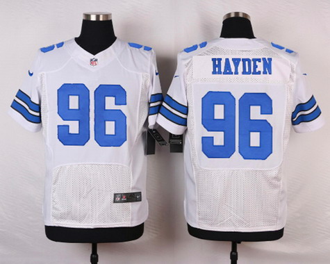 Men's Dallas Cowboys #96 Nick Hayden White Road NFL Nike Elite Stitched Jersey