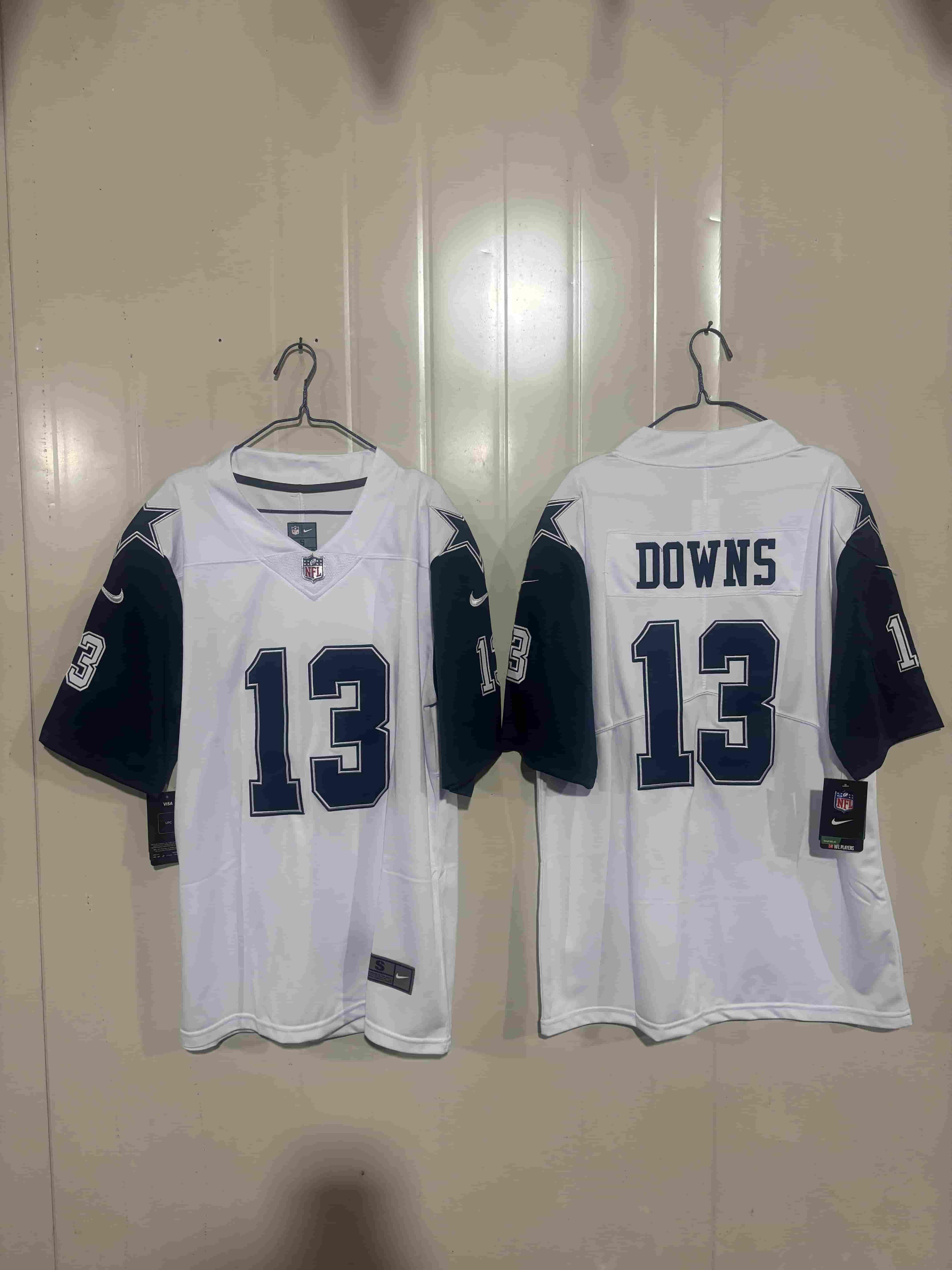 Men's Dallas Cowboys  Football Jersey 13  downs
