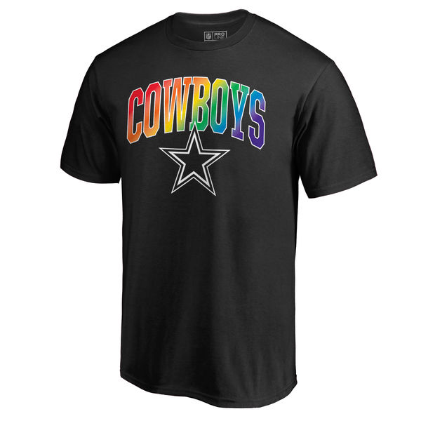 Men's Dallas Cowboys NFL Pro Line By Fanatics Branded Black Big & Tall Pride T-Shirt