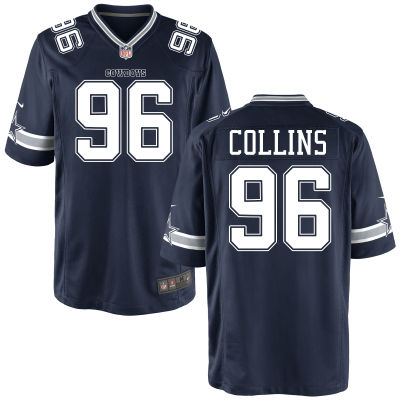 Men's Dallas Cowboys Nike Navy #96 Collins Elite Jersey