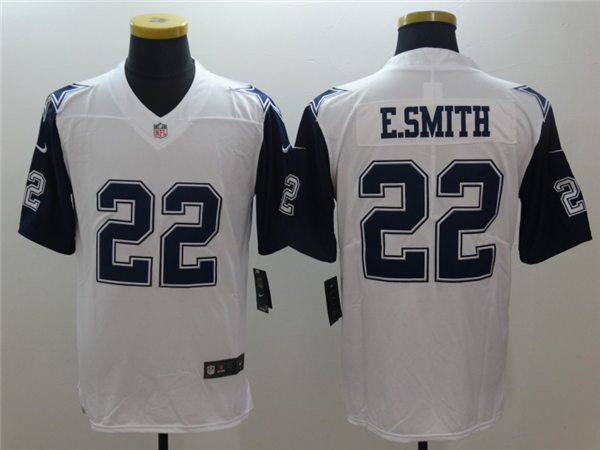 Men's Dallas Cowboys Retired Player #22 Emmitt Smith Nike White Color Rush Legend Player Stitched Jersey