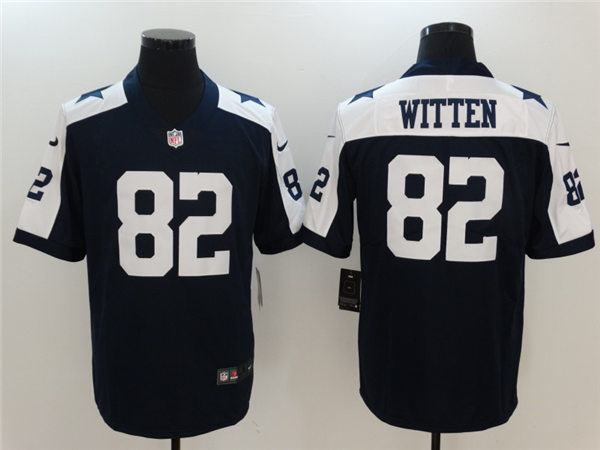 Men's Dallas Cowboys Retired Player #82 Jason Witten Nike Navy Alternate Vapor Limited Stitched Jersey