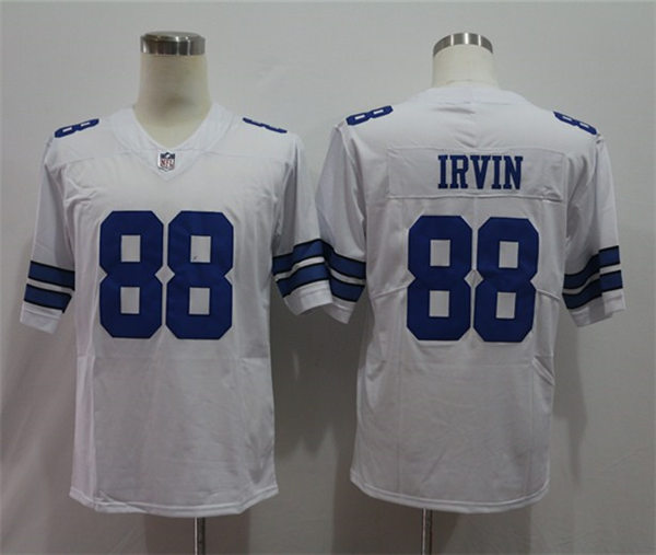 Men's Dallas Cowboys Retired Player #88 Michael Irvin Nike White Vapor Untouchable Limited Stitched Jersey