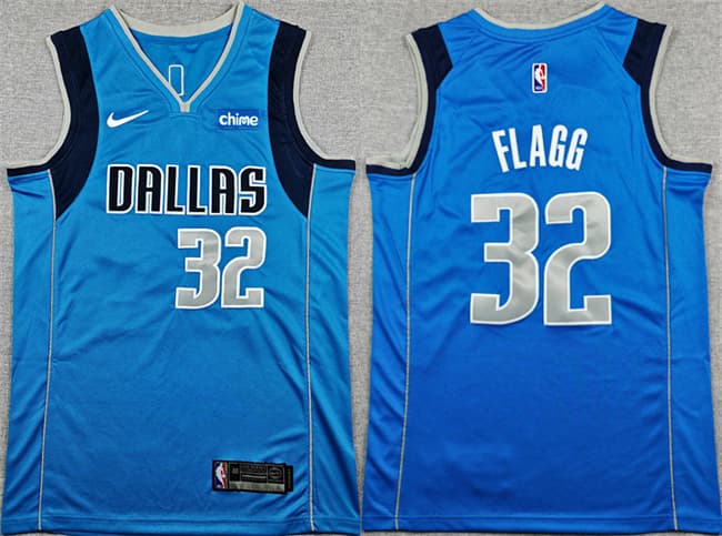 Men's Dallas Mavericks #32 Cooper Flagg Blue 2025 Icon Edition Stitched Basketball Jersey
