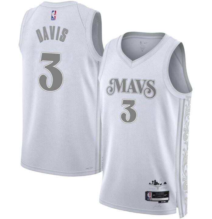 Men's Dallas Mavericks Swingman Jersey - All Stitched 2024-25 City Anthony Davis 3