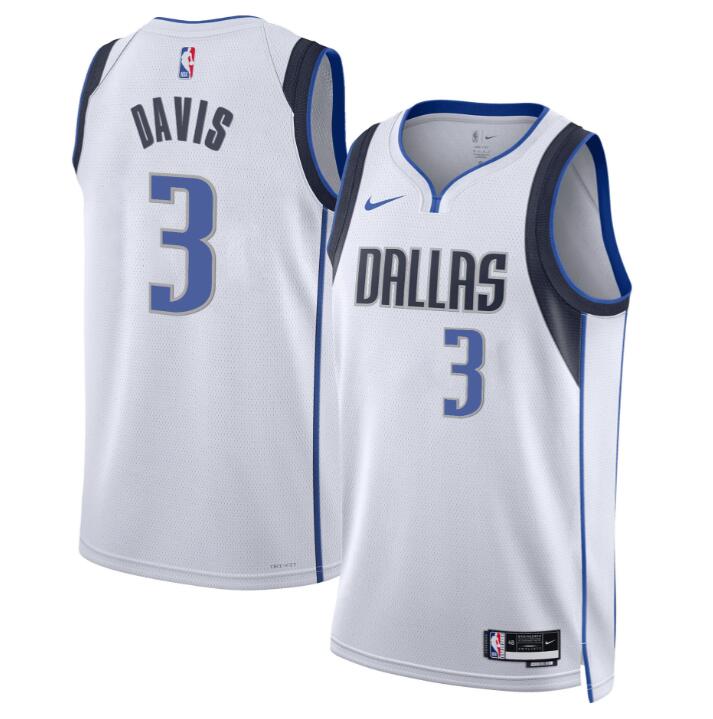 Men's Dallas Mavericks Swingman Jersey - All Stitched Association Anthony Davis