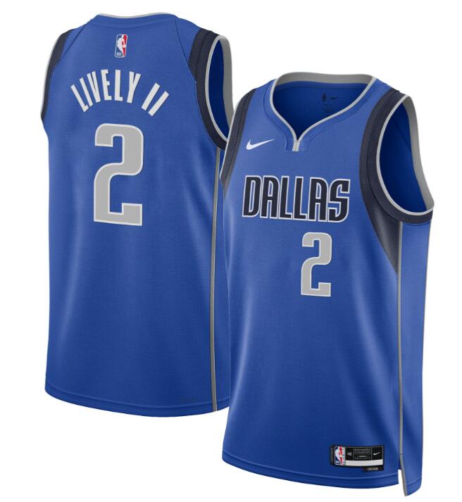 Men's Dallas Mavericks Swingman Jersey - All Stitched Icon Dereck Lively II