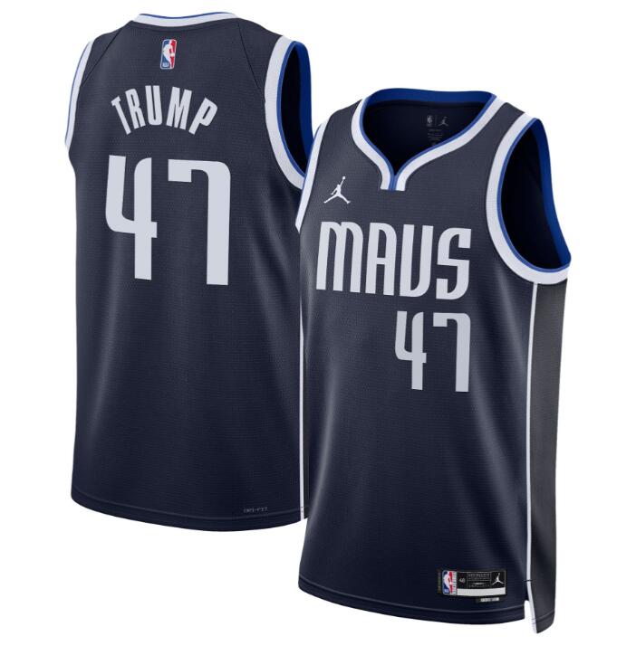 Men's Dallas Mavericks Swingman Jersey - All Stitched Statement  Donald Trump
