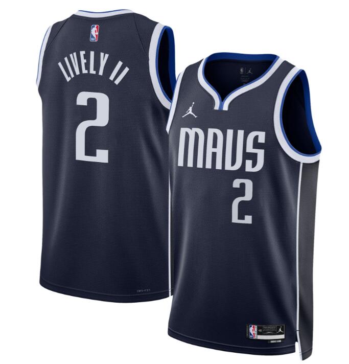 Men's Dallas Mavericks Swingman Jersey - All Stitched Statement Dereck Lively II