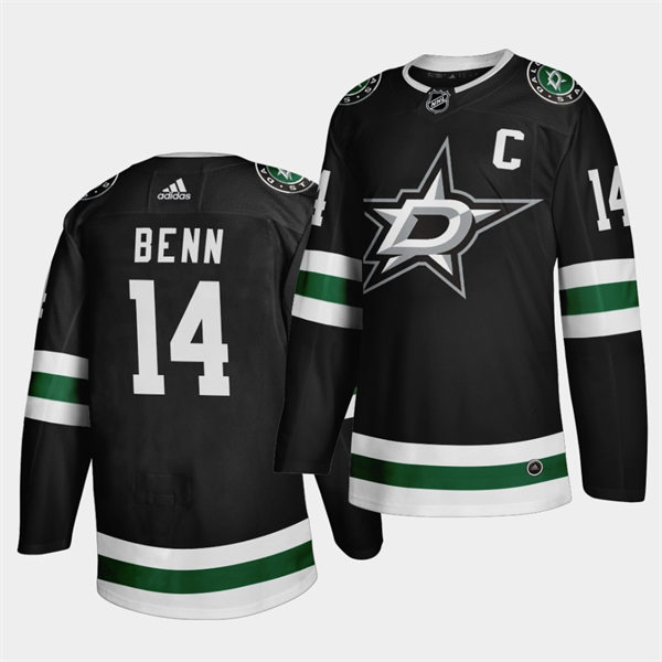 Men's Dallas Stars #14 Jamie Benn 2021 Black Classic Edition Jersey Stitched