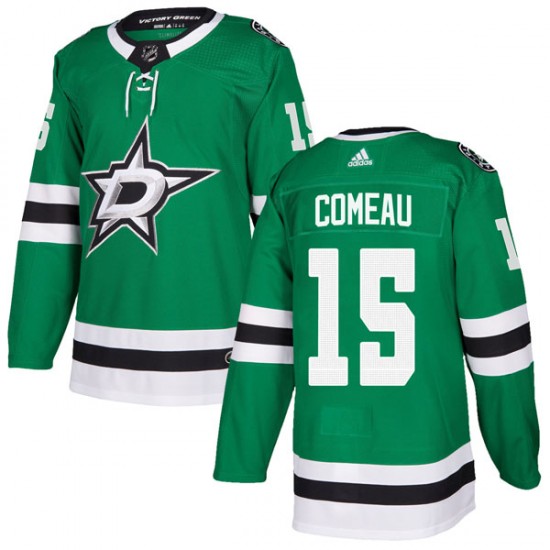 Men's Dallas Stars #15 Blake Comeau Adidas Green Home Jersey Stitched