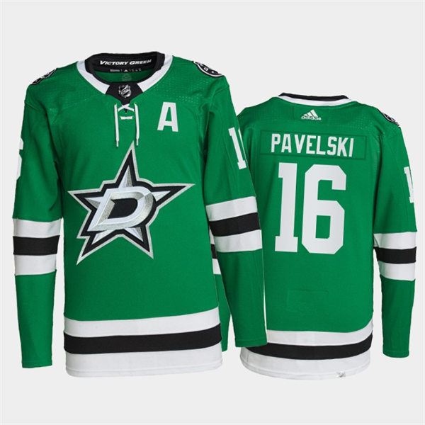 Men's Dallas Stars #16 Joe Pavelski adidas Home Green Jersey Stitched