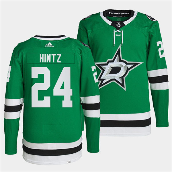 Men's Dallas Stars #24 Roope Hintz adidas Home Green Jersey Stitched