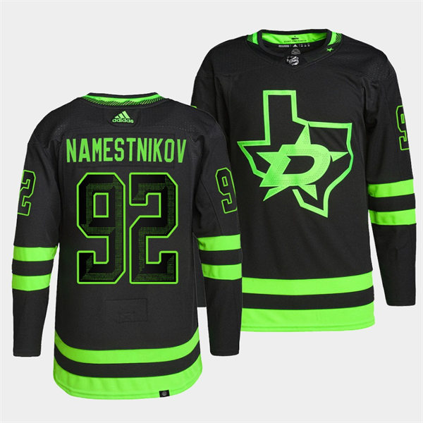 Men's Dallas Stars #92 Vladislav Namestnikov adidas Blackout Alternate Jersey Stitched‘’