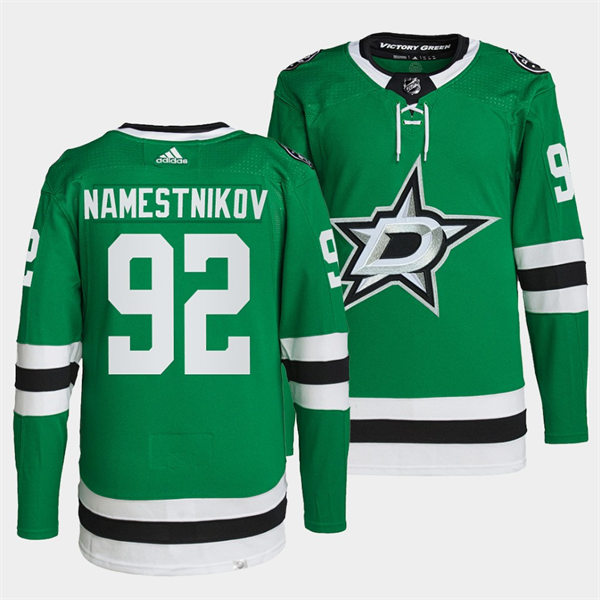 Men's Dallas Stars #92 Vladislav Namestnikov adidas Home Green Jersey Stitched