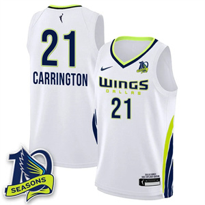 Men's Dallas Wings 2025 Limited Jersey - All Stitched Dijonai Carrington  - 21