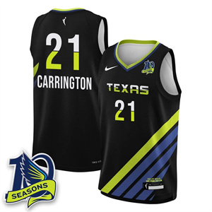 Men's Dallas Wings 2025 Limited Jersey - All Stitched Dijonai Carrington - 21