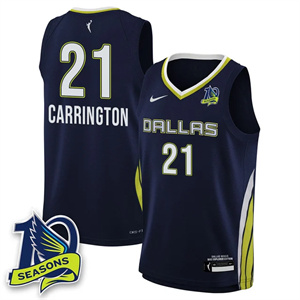 Men's Dallas Wings 2025 Limited Jersey - All Stitched Dijonai Carrington  21