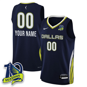 Men's Dallas Wings 2025 Limited Jersey - All Stitched custom Navy