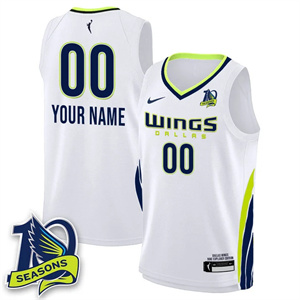 Men's Dallas Wings 2025 Limited Jersey - All Stitched customWhite