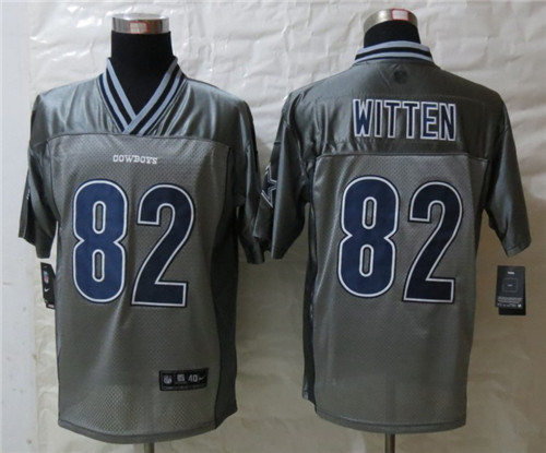 Men's Dallas cowboys #82 Witten Gray Nik Vapor Stitched Jerseys